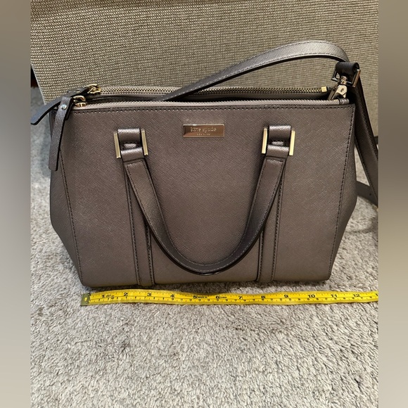 Kate Spade ♠️ Newbury Lane Small Loden Satchel - Metallic Grey - Picture 14 of 16
